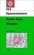 Ötztaler Alpen Wildspitze 1:25 000: Alpenvereinskarte 30/6 - Kniha