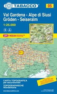 Val Gardena Alpe di Siusi 1:25 000: Tabacco 05 - Kniha