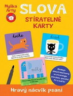 Myška Arty Slova Stíratelné karty: Hravý nácvik psaní, 40 karet - Kniha