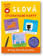 Myška Arty Slová Stierateľné karty: Hravý nácvik písania - Kniha