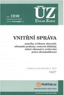 ÚZ 1210 Vnitřní správa: podle stavu k 28. 8. 2017 - Kniha