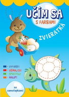 Zvieratká so samolepkami: Učím sa s farbami - Kniha