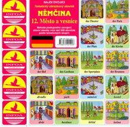 Němčina 12. Město a vesnice: Tematický obrazový slovník - Kniha