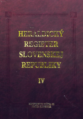 Heraldický register Slovenskej republiky IV - Kniha - Main image