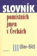 Slovník pomístních jmen v Čechách III: Bav - Bíd - Kniha