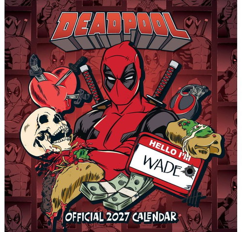 Marvel: Deadpool - Nástěnný kalendář 2027 - Wall Calendar - Main image