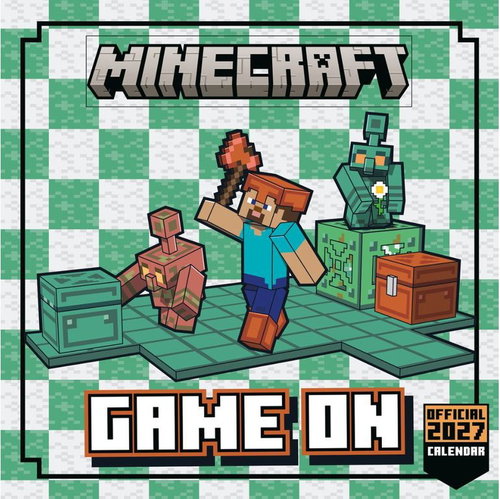 Minecraft - Nástěnný kalendář 2027 - Wall Calendar - Main image