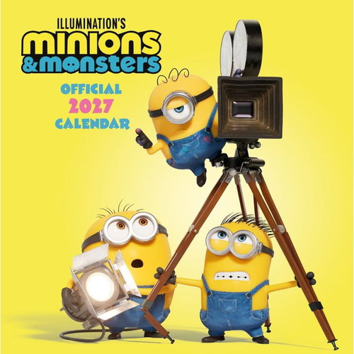 Minions - Nástěnný kalendář 2027 - Wall Calendar - Main image