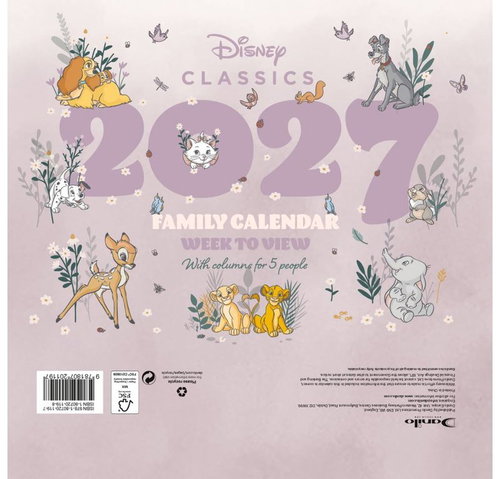 Disney Classics - Plánovací kalendář 2027 - Desk Calendar - Main image