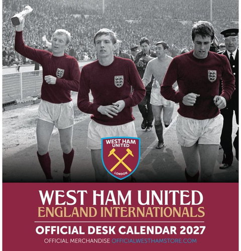 FC West Ham - Stolní kalendář 2027 - Desk Calendar - Main image