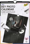 FOLIA Fotokalendář DIY A4, 190 g, 13 listů, černý - Wall Calendar