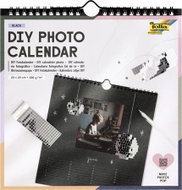 FOLIA Fotokalendář DIY 23 × 23 cm, 190 g, 13 listů, černý - Wall Calendar