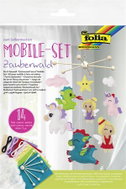 FOLIA sada pro výrobu závěsného kolotoče Pohádkový les, 14 dílů - Creative Kit
