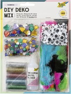 FOLIA DIY Deko Mix Rainbow, 600 Stück - Kreativset
