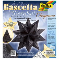 FOLIA Bascetta star, black, 9.5 × 9.5cm - Origami