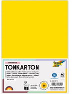 FOLIA karton 50 × 70 cm, 220 g, 10 listů, banánově žlutá - Colour Paper