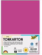 FOLIA karton 50 × 70 cm, 220 g, 10 listů, tmavě růžová - Colour Paper