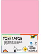 FOLIA karton 50 × 70 cm, 220 g, 10 listů, světle růžová - Colour Paper