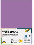FOLIA karton 50 × 70 cm, 220 g, 10 listů, tmavě šeříková - Colour Paper