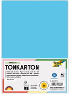 FOLIA karton 50 × 70 cm, 220 g, 10 listů, nebesky modrá - Colour Paper