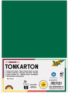 FOLIA karton 50 × 70 cm, 220 g, 10 listů, jedlově zelená - Colour Paper