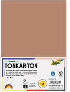 FOLIA karton 50 × 70 cm, 220 g, 10 listů, srnčí hnědá - Colour Paper