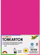 FOLIA karton A4, 220 g, 100 listů, růžová - Colour Paper
