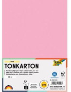 FOLIA karton A4, 220 g, 100 listů, světle růžová - Colour Paper