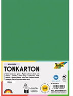 FOLIA karton A4, 220 g, 100 listů, mechově zelená - Colour Paper