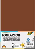 FOLIA karton A4, 220 g, 100 listů, čokoládově hnědá - Colour Paper