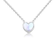 Meucci Nastavitelný náhrdelník PERLEŤOVÉ SRDCE II - Necklace