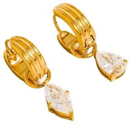 Flânerie by MAIQ SAFFRON 18K GOLD PLATED earrings - Earrings