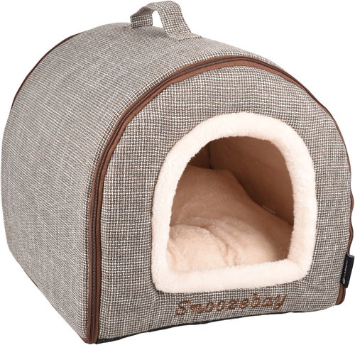 Flamingo Snoozebay brown/cream 35 × 45 × 35 cm - Pet Bed - Main image