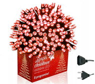 Flamenco Mystique 200 LED Christmas lights, dark green cable, indoor/outdoor - Light Chain