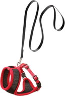 Flamingo Cat Harness and Leash Black/Red S - Harness
