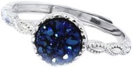 Flor de Cristal Silver Ring Blue Velvet (Ag925/1000, 2 g) - Ring