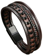 Flor de Cristal Men's bracelet Adiel4 - brown - black - Bracelet