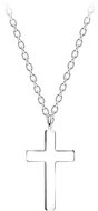 Flor de Cristal Silver necklace with cross - Necklace