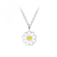 Flor de Cristal Children's silver necklace with daisy - Varianta 2 - Necklace