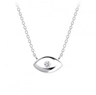 Flor de Cristal Silver Necklace Prophet's Eye - white - Necklace