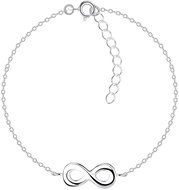 Flor de Cristal Silver Infinity Bracelet - (Ag 925/1000, 1,36 g) - Bracelet