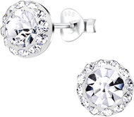 Flor de Cristal Pendant earrings clear cubic zirconia (925/1000, 2,8 g) - Earrings