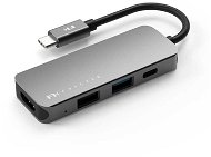 Feeltek Portable 4 in 1 USB-C Hub, silver - Replikátor portov