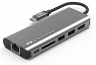 Feeltek Portable 6 in 1 USB-C Hub, gray - Replikátor portov