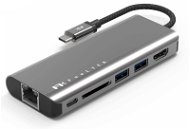 Feeltek Portable 6 in 1 USB-C Hub, gray - Replikátor portů