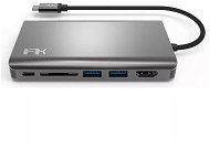 Feeltek Portable 8in1 USB-C Hub - grau - Port-Replikator