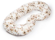 Flumi Maternity pillow type C, cream with brown leaves - Nursing Pillow