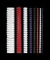 Binding Spine FELLOWES A4 6mm White - Pack of 25 pcs - Vazací hřbet