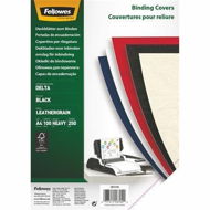 Binding Cover FELLOWES Delta A4 Back Black - Pack of 100 pcs - Vazací kryt