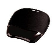 Fellowes CRYSTAL gel, with wrist support, black - Mouse Pad